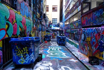 i thought it was just a street, it turned out to be a whole block covered in graffiti, loved it